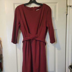 Tatyana Burgundy with cross wrap